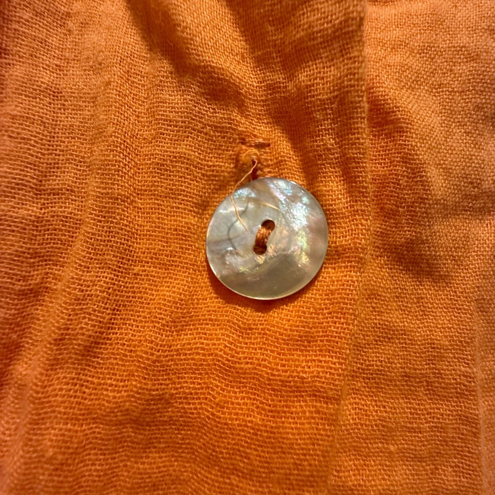 Show Me Your MuMu Vibrant Orange Swim Cover-Up 100% Cotton - Picture 7 of 7